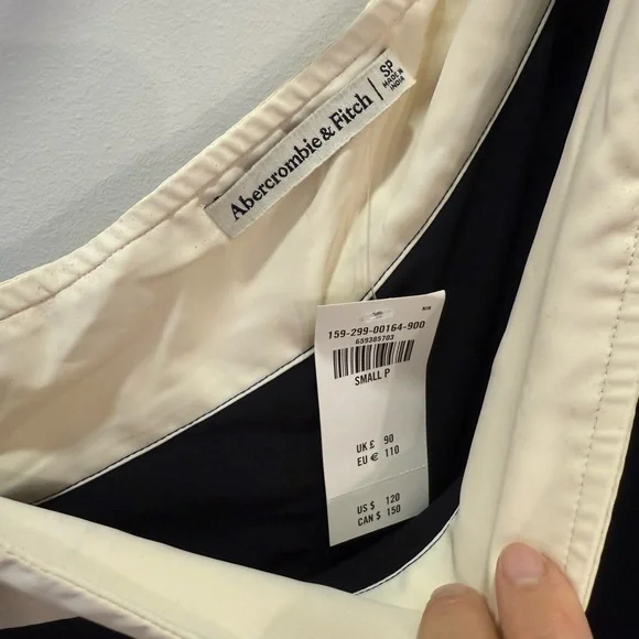 BNWT Abercrombie & Fitch One-Shoulder Scarf Midi - Picture 5 of 5